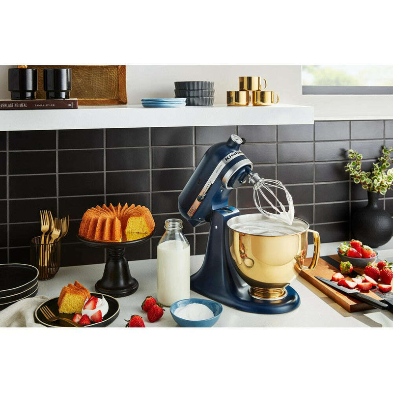 4.8L Artisan Stand Mixer, Ink Blue + Pouring Shield $ Extra Bowl Food Mixers & Blenders 4.8L Artisan Stand Mixer, Ink Blue + Pouring Shield $ Extra Bowl 4.8L Artisan Stand Mixer, Ink Blue + Pouring Shield $ Extra Bowl KitchenAid