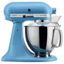The German Outlet, KitchenAid, 4.8L Artisan Stand Mixer, Velvet Blue + Pouring Shield & Extra Bowl