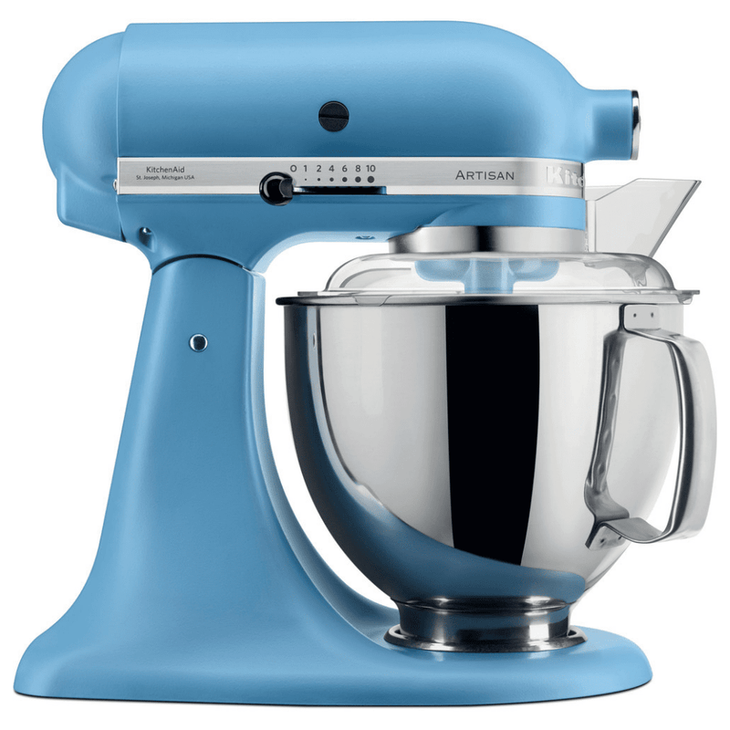 4.8L Artisan Stand Mixer, Velvet Blue + Pouring Shield & Extra Bowl Food Mixers & Blenders 4.8L Artisan Stand Mixer, Velvet Blue + Pouring Shield & Extra Bowl 4.8L Artisan Stand Mixer, Velvet Blue + Pouring Shield & Extra Bowl KitchenAid