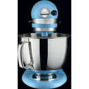 The German Outlet, KitchenAid, 4.8L Artisan Stand Mixer, Velvet Blue + Pouring Shield & Extra Bowl