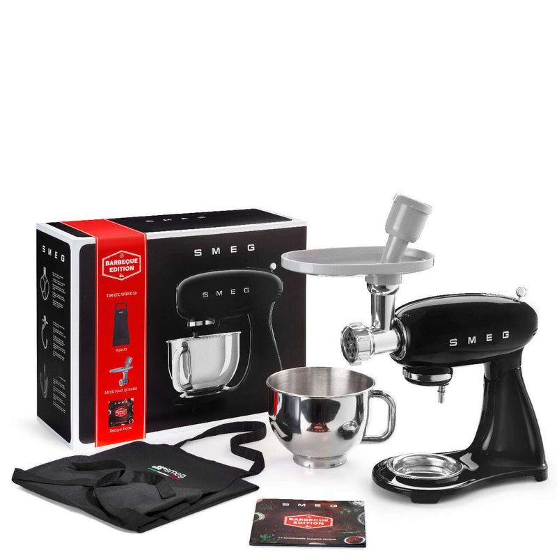 50's Style Aesthetic - Stand Mixer Full Black - BBQ Pack Stand Mixer 50's Style Aesthetic - Stand Mixer Full Black - BBQ Pack 50's Style Aesthetic - Stand Mixer Full Black - BBQ Pack Smeg