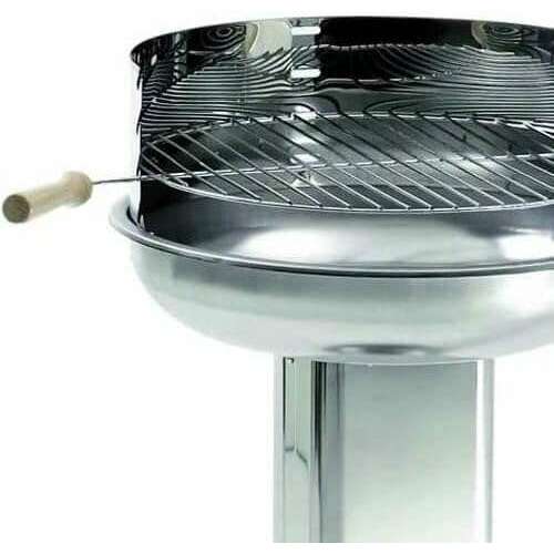 Stainless Steel Pedestal BBQ (Round) Outdoor Barbque Stainless Steel Pedestal BBQ (Round) Stainless Steel Pedestal BBQ (Round) Landmann