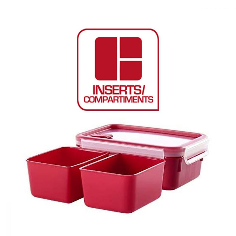 MASTERSEAL Micro Rect 1.0L + Inserts Food Storage Containers MASTERSEAL Micro Rect 1.0L + Inserts MASTERSEAL Micro Rect 1.0L + Inserts Tefal