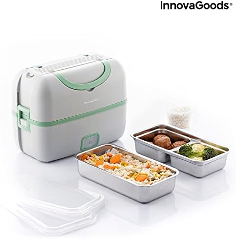 3-in-1 Electric Steamer Lunch Box with Recipes Beneam Food Storage Containers 3-in-1 Electric Steamer Lunch Box with Recipes Beneam 3-in-1 Electric Steamer Lunch Box with Recipes Beneam InnovaGoods