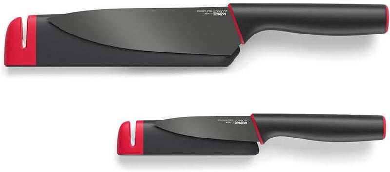 Slice & Sharpen Knives with Sharpening Protective Sheaths Kitchen Knives Slice & Sharpen Knives with Sharpening Protective Sheaths Slice & Sharpen Knives with Sharpening Protective Sheaths Joseph Joseph