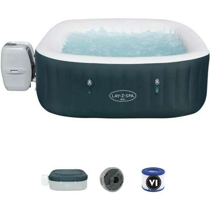 Lay-Z-Spa Whirlpool Ibiza Airjet 180 x180x66 cm  4-6 Persons home pool Lay-Z-Spa Whirlpool Ibiza Airjet 180 x180x66 cm  4-6 Persons Lay-Z-Spa Whirlpool Ibiza Airjet 180 x180x66 cm  4-6 Persons Bestway