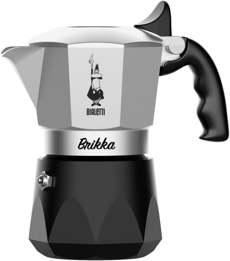 Brikka 2 Cups, Black Aluminum Coffee Makers Brikka 2 Cups, Black Aluminum Brikka 2 Cups, Black Aluminum Bialetti