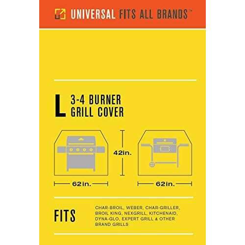 3-4 Burner Large Performance Grill Cover- Tan Outdoor Grill Accessories 3-4 Burner Large Performance Grill Cover- Tan 3-4 Burner Large Performance Grill Cover- Tan CharBroil