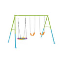 Colorful Swing Set With 3 Bird's Nest Pieces & 2 Swings Outdoor Playground Colorful Swing Set With 3 Bird's Nest Pieces & 2 Swings Colorful Swing Set With 3 Bird's Nest Pieces & 2 Swings Intex