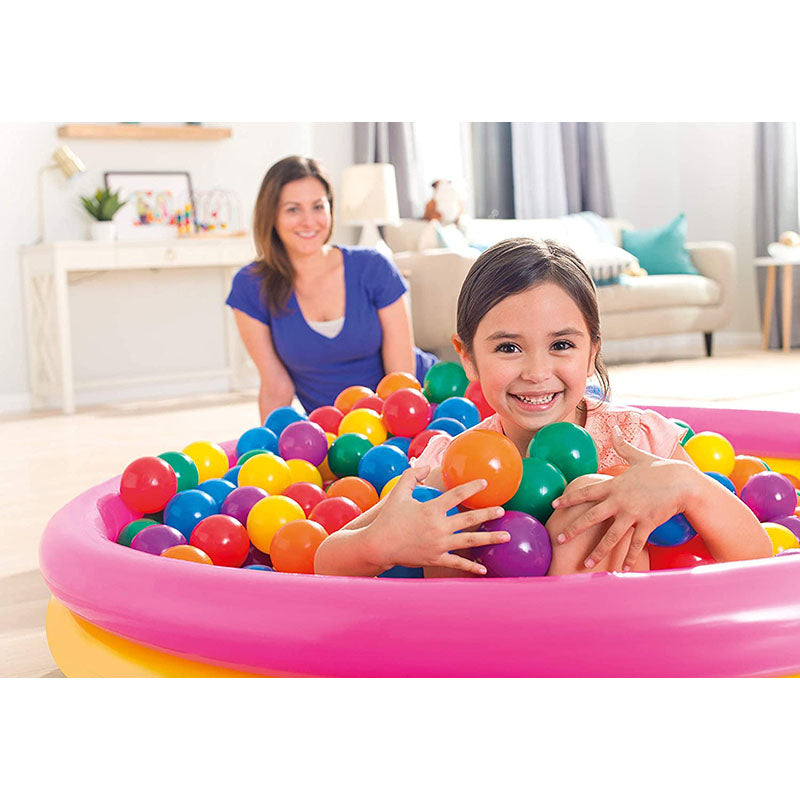 Fun Ballz – 100 Multi-Colored Plastic Balls kids beach essentials Fun Ballz – 100 Multi-Colored Plastic Balls Fun Ballz – 100 Multi-Colored Plastic Balls Intex