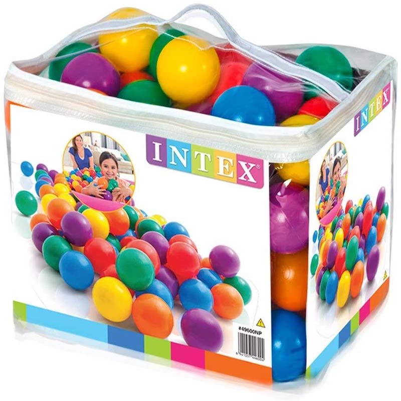 Fun Ballz – 100 Multi-Colored Plastic Balls kids beach essentials Fun Ballz – 100 Multi-Colored Plastic Balls Fun Ballz – 100 Multi-Colored Plastic Balls Intex