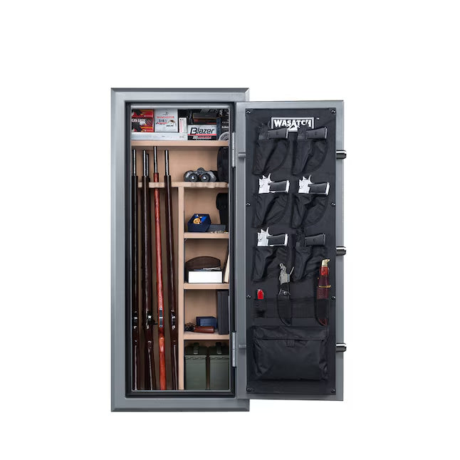 Wasatch 24 -Gun Fireproof Waterproof Electronic/Keypad Lock Gun safe safe box Wasatch 24 -Gun Fireproof Waterproof Electronic/Keypad Lock Gun safe Wasatch 24 -Gun Fireproof Waterproof Electronic/Keypad Lock Gun safe Wasatch