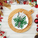 Snowflake Utensil Holders (13x15cm) - 1 Piece christmas decoration Snowflake Utensil Holders (13x15cm) - 1 Piece Snowflake Utensil Holders (13x15cm) - 1 Piece Dream G Store