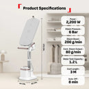 IXEO Vision, All-in-One Steaming & Ironing, Multi-Position Board Ironing Machine IXEO Vision, All-in-One Steaming & Ironing, Multi-Position Board IXEO Vision, All-in-One Steaming & Ironing, Multi-Position Board Tefal