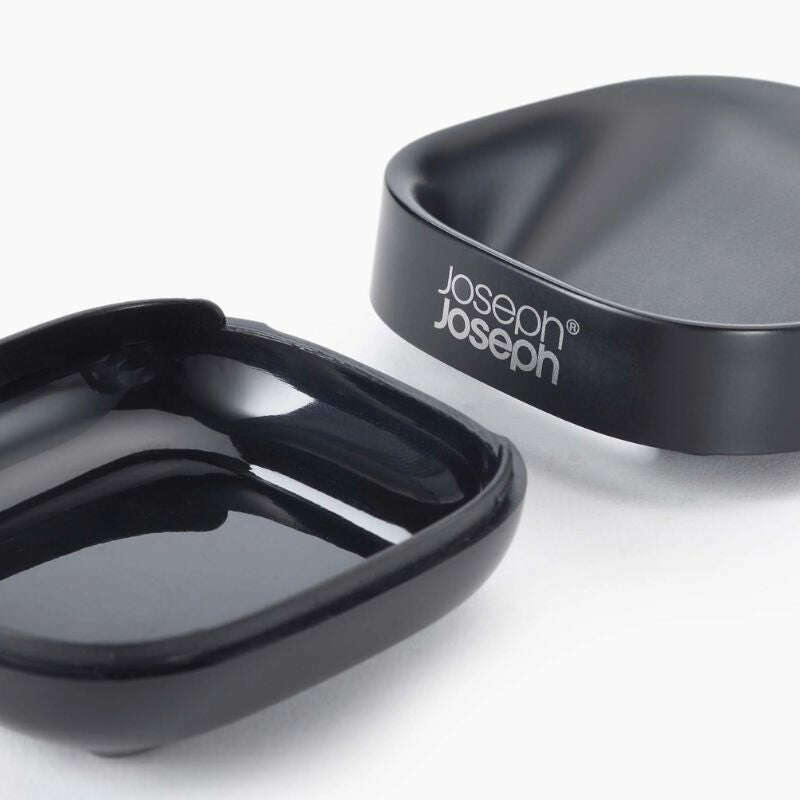 Slim™ Compact Matt Black Soap Dish Bathroom Accessories Slim™ Compact Matt Black Soap Dish Slim™ Compact Matt Black Soap Dish Joseph Joseph