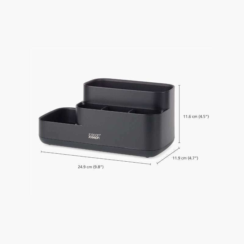 EasyStore™ Matt Black Bathroom Storage Caddy Bathroom Accessories EasyStore™ Matt Black Bathroom Storage Caddy EasyStore™ Matt Black Bathroom Storage Caddy Joseph Joseph