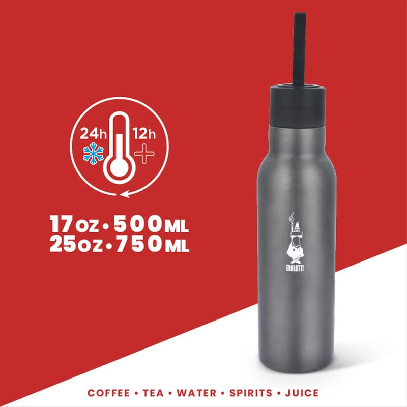 Thermal Bottle, Dark Grey thermal flask Thermal Bottle, Dark Grey Thermal Bottle, Dark Grey Bialetti