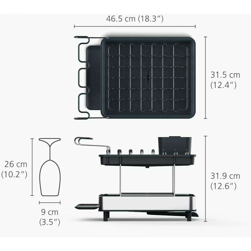 2-Tier Stainless Steel Dish Rack Skin Cleansing Brushes & Systems 2-Tier Stainless Steel Dish Rack 2-Tier Stainless Steel Dish Rack Joseph Joseph