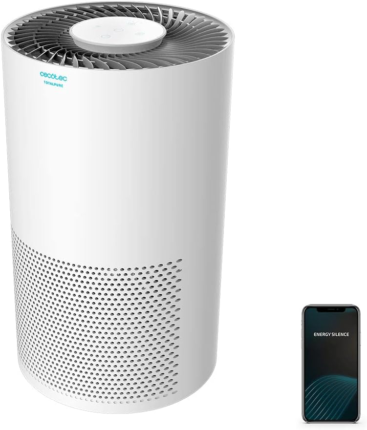 TotalPure 2000 Connected Air Purifier with Remote Control 50W 160CADR 3-Stage Filtration Air Purifier TotalPure 2000 Connected Air Purifier with Remote Control 50W 160CADR 3-Stage Filtration TotalPure 2000 Connected Air Purifier with Remote Control 50W 160CADR 3-Stage Filtration Cecotec