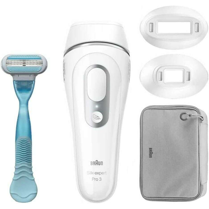 Silk Expert Pro 3 IPL With Wide Head, Precision Head, Venus Razor & Zip Pouch Laser & IPL Hair Removal Devices Silk Expert Pro 3 IPL With Wide Head, Precision Head, Venus Razor & Zip Pouch Silk Expert Pro 3 IPL With Wide Head, Precision Head, Venus Razor & Zip Pouch Braun