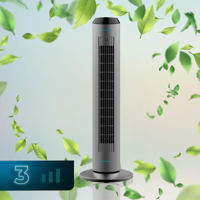 Energy Silence Skyline Ionic Digital Tower Fan with Remote Control and Timer Fan Energy Silence Skyline Ionic Digital Tower Fan with Remote Control and Timer Energy Silence Skyline Ionic Digital Tower Fan with Remote Control and Timer Cecotec