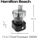 Food Processor 1000W, 3.5L Bowl & 11 Attachments food processor Food Processor 1000W, 3.5L Bowl & 11 Attachments Food Processor 1000W, 3.5L Bowl & 11 Attachments Hamilton Beach