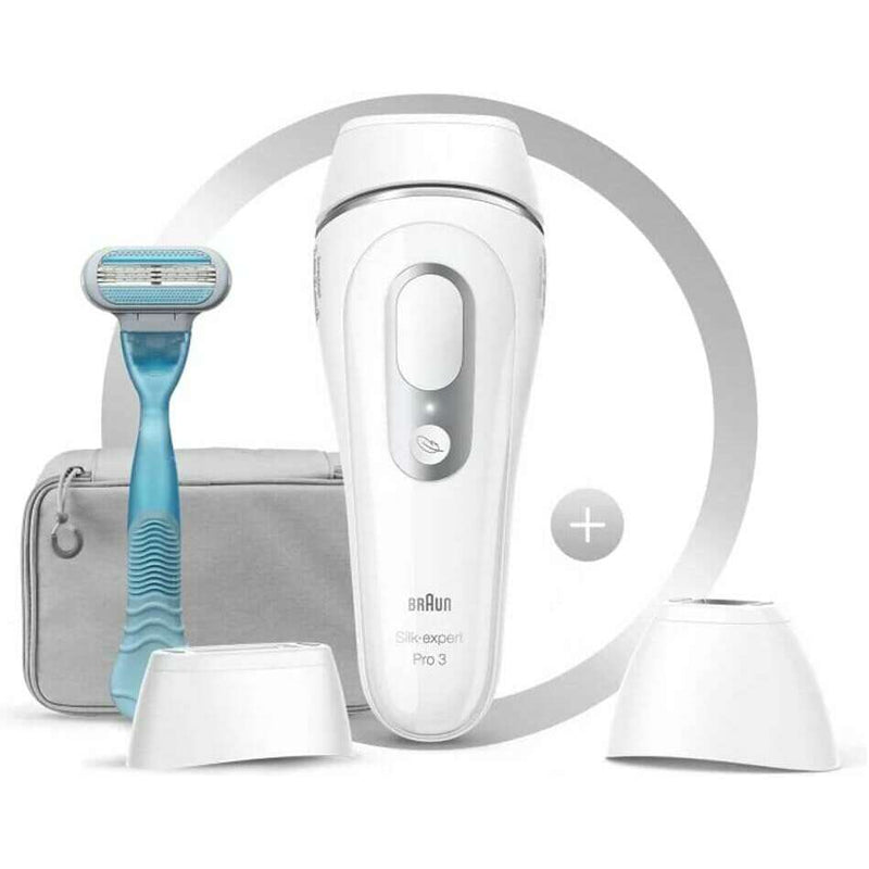 Silk Expert Pro 3 IPL With Wide Head, Precision Head, Venus Razor & Zip Pouch Laser & IPL Hair Removal Devices Silk Expert Pro 3 IPL With Wide Head, Precision Head, Venus Razor & Zip Pouch Silk Expert Pro 3 IPL With Wide Head, Precision Head, Venus Razor & Zip Pouch Braun