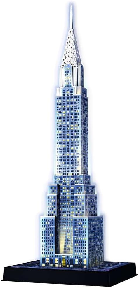 216 Pieces 3D Puzzle, Chrysler Building Glows in the Dark puzzle Kids 216 Pieces 3D Puzzle, Chrysler Building Glows in the Dark 216 Pieces 3D Puzzle, Chrysler Building Glows in the Dark Ravensburger