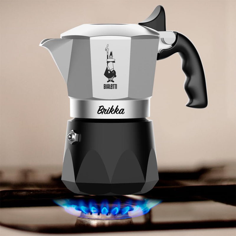 Brikka 2 Cups, Black Aluminum Coffee Makers Brikka 2 Cups, Black Aluminum Brikka 2 Cups, Black Aluminum Bialetti