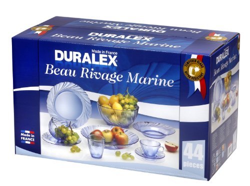 Beau Rivage Marine,  44 pieces Set Dinnerware Beau Rivage Marine,  44 pieces Set Beau Rivage Marine,  44 pieces Set Duralex