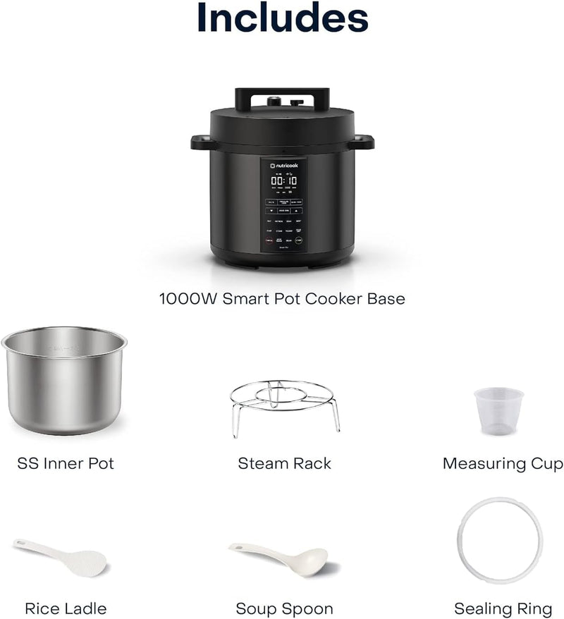 9 in 1 Electric Pressure Cooker - Smart Pot 2 ,6L Pressure cooker 9 in 1 Electric Pressure Cooker - Smart Pot 2 ,6L 9 in 1 Electric Pressure Cooker - Smart Pot 2 ,6L Nutricook