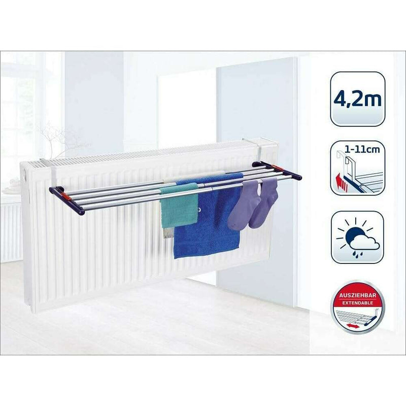 Hanging Dryer Quartett 42 Extendable Aluminium Laundry Baskets Hanging Dryer Quartett 42 Extendable Aluminium Hanging Dryer Quartett 42 Extendable Aluminium LEIFHEIT