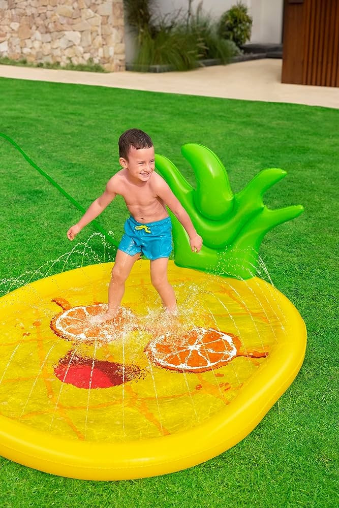 Sunny Pineapple Splash Pad 196x165cm Kids Inflatables Sunny Pineapple Splash Pad 196x165cm Sunny Pineapple Splash Pad 196x165cm Bestway