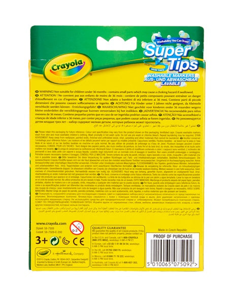 12x Bright Supertips Art & Crafts 12x Bright Supertips 12x Bright Supertips Crayola