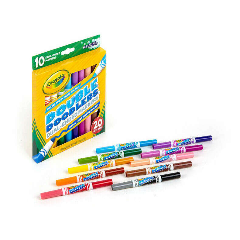 Double Doodlers Dual-Ended Marker Set Art & Crafts Double Doodlers Dual-Ended Marker Set Double Doodlers Dual-Ended Marker Set Crayola