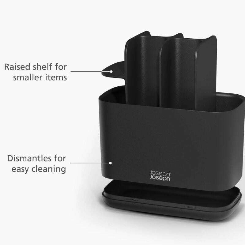 EasyStore™ Large Matt Black Toothbrush Holder Bathroom Accessories EasyStore™ Large Matt Black Toothbrush Holder EasyStore™ Large Matt Black Toothbrush Holder Joseph Joseph