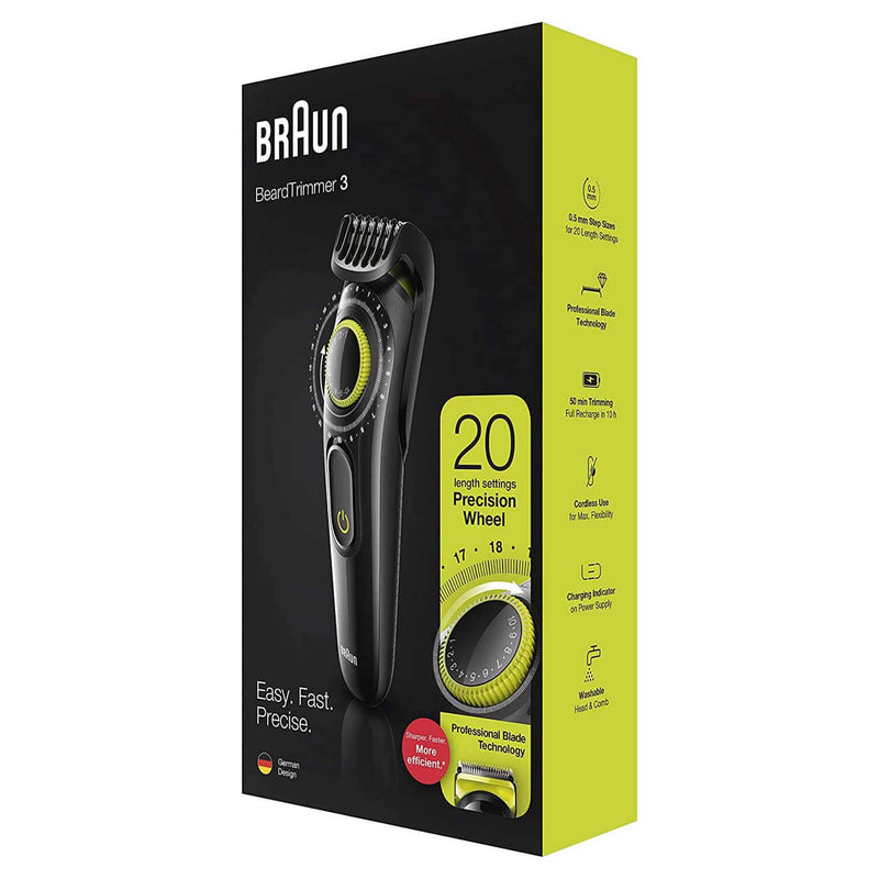 Beard Trimmer 3 Face & Hair With Precision Dial Outlet Beard Trimmer 3 Face & Hair With Precision Dial Beard Trimmer 3 Face & Hair With Precision Dial Braun