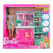 Cute & Cozy Café Doll and Playset Toys Cute & Cozy Café Doll and Playset Cute & Cozy Café Doll and Playset Barbie