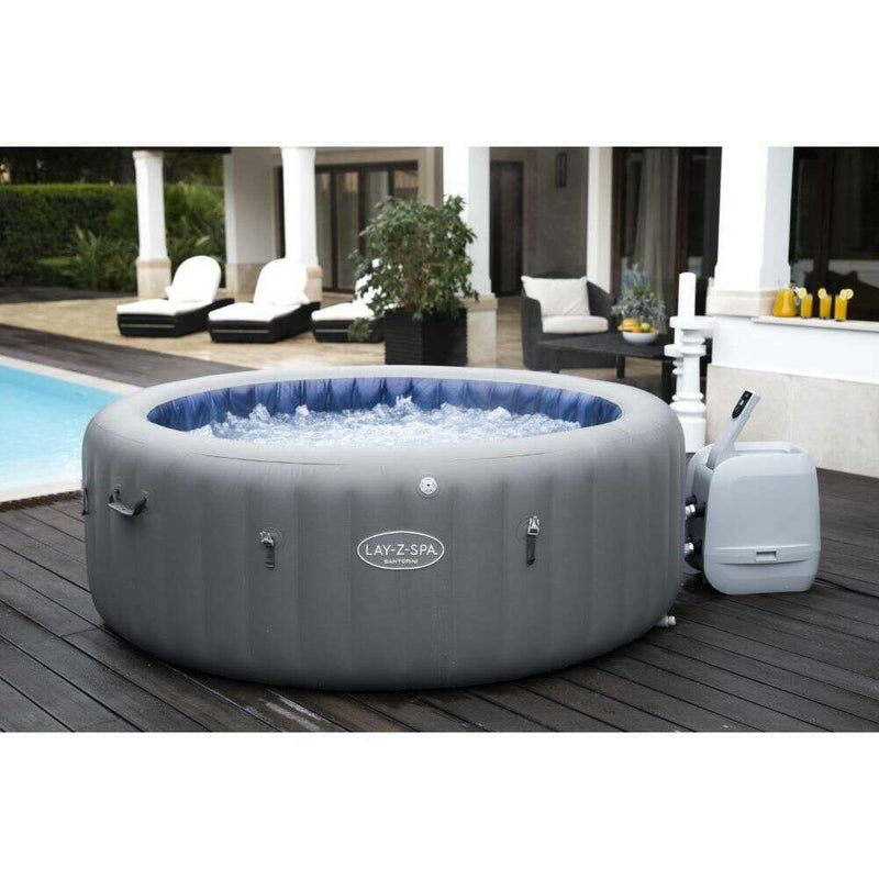 Lay-Z-Spa Santorini Hydrojet Pro 216x80cm, 6-7 Pers Spa Bubble Pools Lay-Z-Spa Santorini Hydrojet Pro 216x80cm, 6-7 Pers Lay-Z-Spa Santorini Hydrojet Pro 216x80cm, 6-7 Pers Bestway