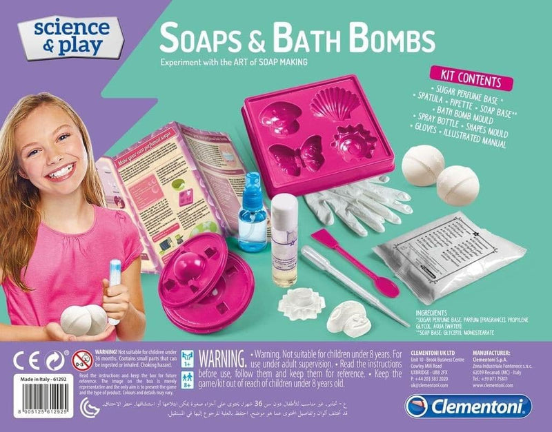 Science & Play Soap and Bath Bomb experiment kit Art & Crafts Science & Play Soap and Bath Bomb experiment kit Science & Play Soap and Bath Bomb experiment kit CLEMENTONI