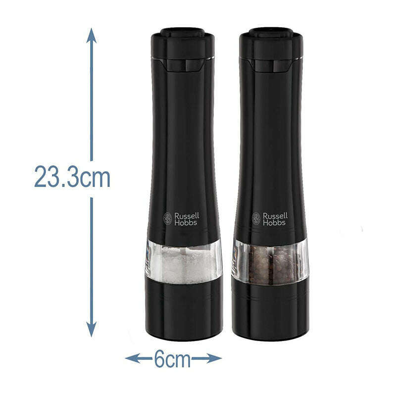 Electric Salt and Pepper Mill Set Salt&Pepper Electric Salt and Pepper Mill Set Electric Salt and Pepper Mill Set Russell Hobbs