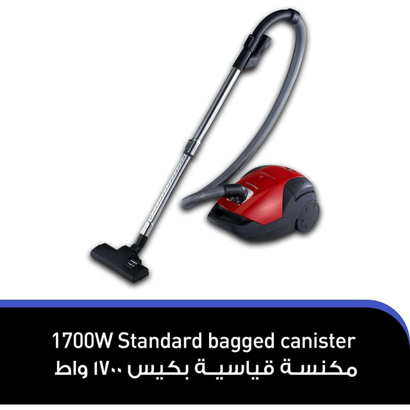 Panasonic 1700W Bagless Canister Vacuum Cleaner Red Vacuum Cleaner Panasonic 1700W Bagless Canister Vacuum Cleaner Red Panasonic 1700W Bagless Canister Vacuum Cleaner Red Panasonic