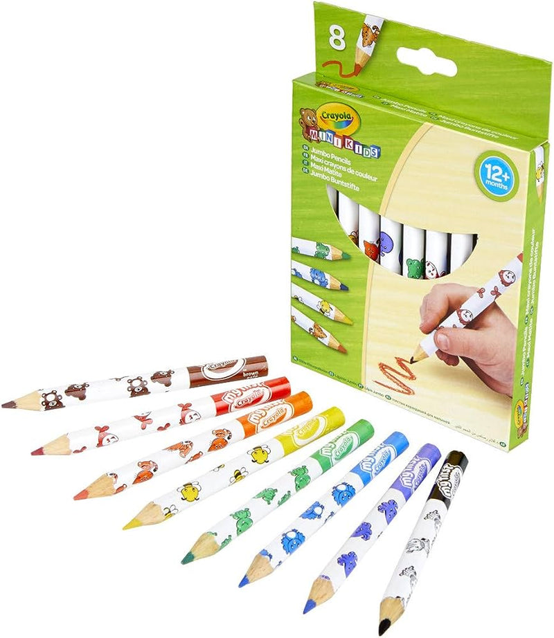 Jumbo Decorated Pencils (8 Pack) Stationery Jumbo Decorated Pencils (8 Pack) Jumbo Decorated Pencils (8 Pack) Crayola