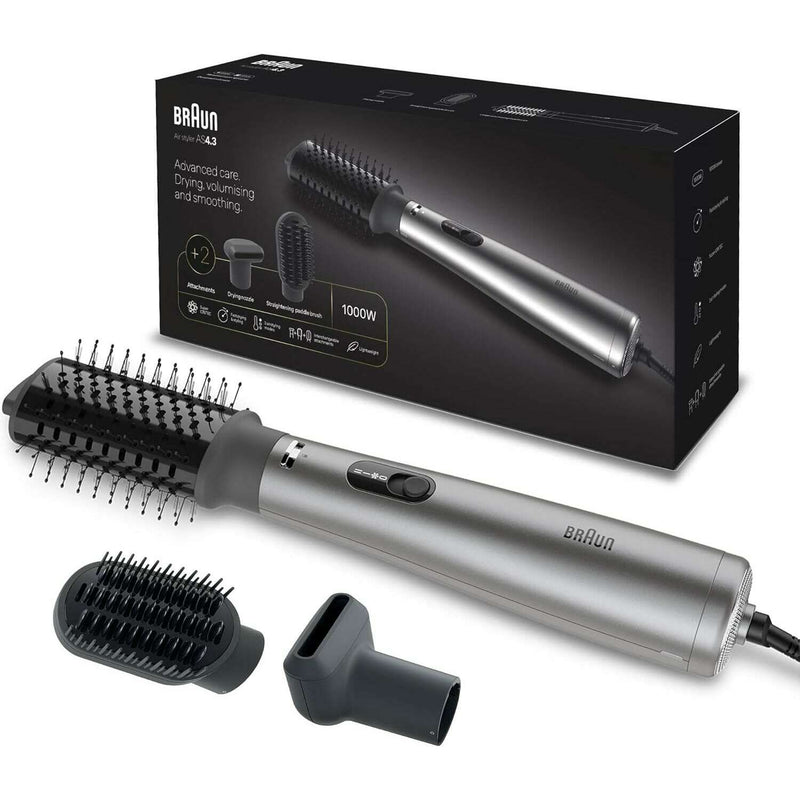 Ionic Air Brush + 2 Attachments, 1000 W, Ionic Grey Airbrushes Ionic Air Brush + 2 Attachments, 1000 W, Ionic Grey Ionic Air Brush + 2 Attachments, 1000 W, Ionic Grey Braun