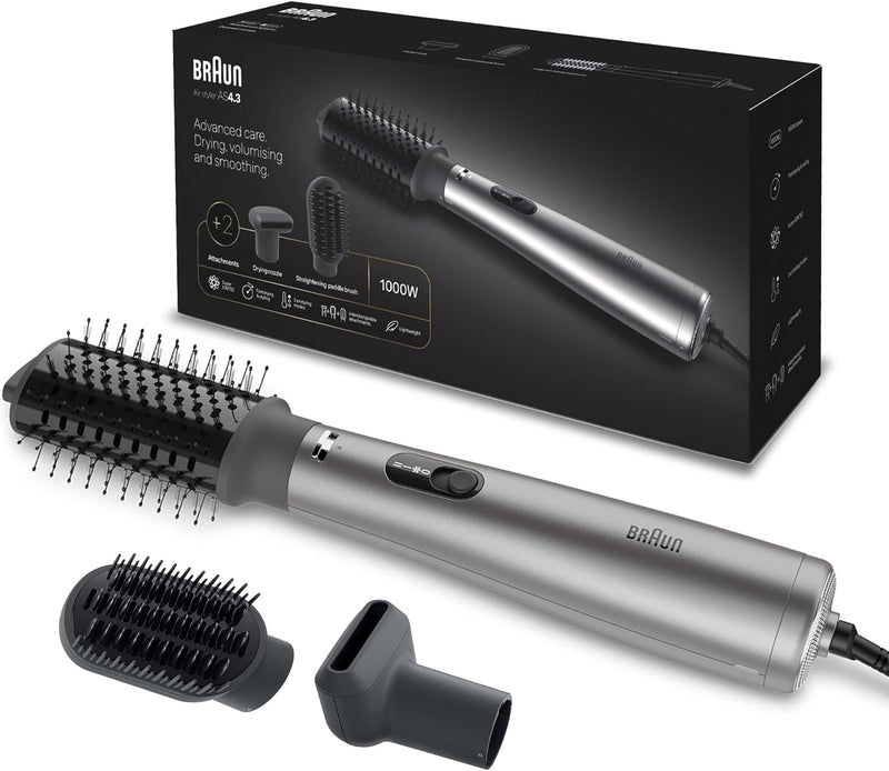 Ionic Air Brush + 2 Attachments, 1000 W, Ionic Grey Airbrushes Ionic Air Brush + 2 Attachments, 1000 W, Ionic Grey Ionic Air Brush + 2 Attachments, 1000 W, Ionic Grey Braun