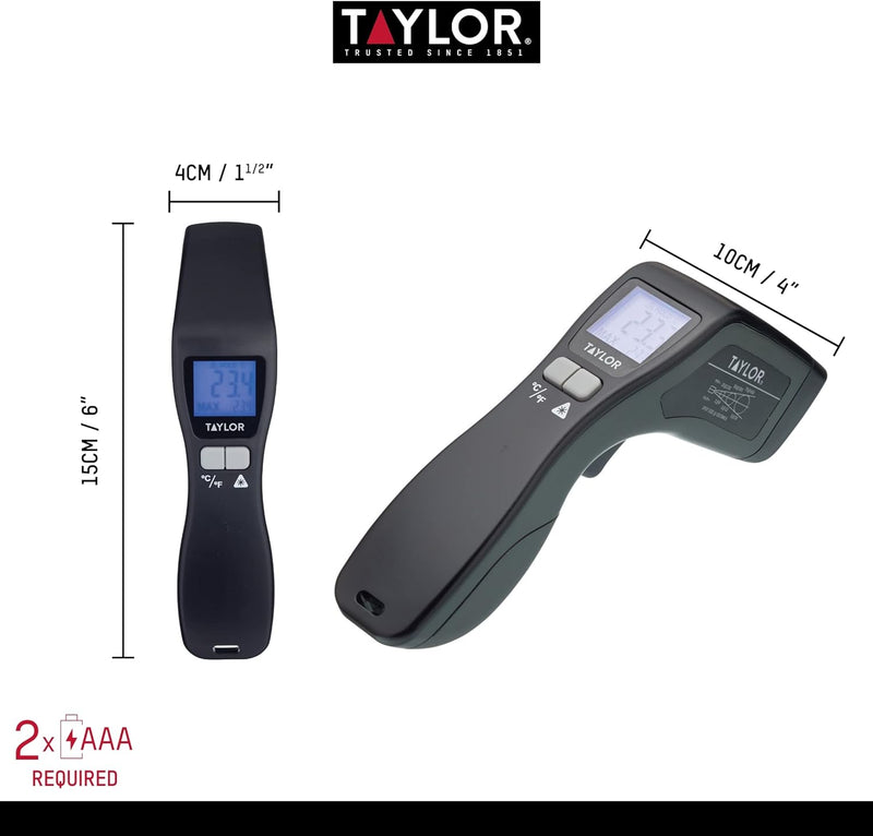 Taylor Pro Digital Non-Contact Infrared Thermometer thermometer Taylor Pro Digital Non-Contact Infrared Thermometer Taylor Pro Digital Non-Contact Infrared Thermometer KitchenCraft