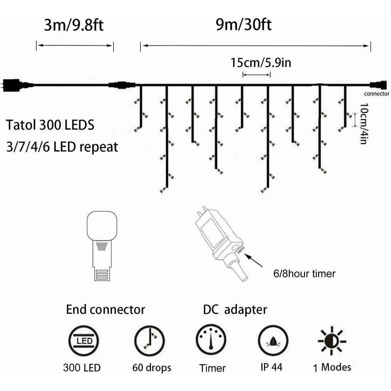 LED Light  ICICLE Christmas decoration LED Light  ICICLE LED Light  ICICLE YASENN