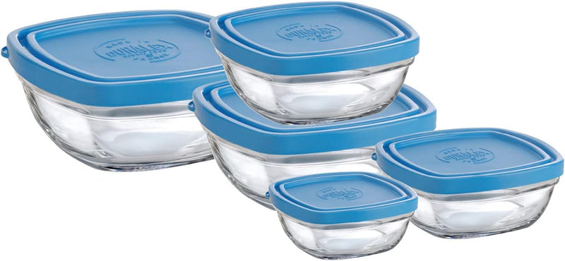Glass Food Container, Pack of 5 Outlet Glass Food Container, Pack of 5 Glass Food Container, Pack of 5 Duralex