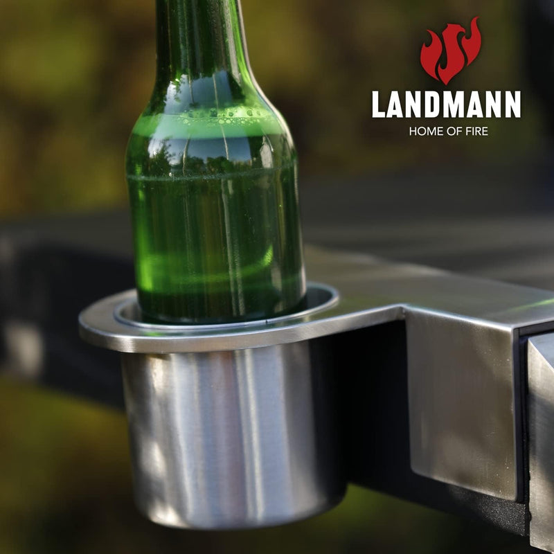 BBQ Attachment -  Magnetic Bottle Holder Outdoor Barbque BBQ Attachment -  Magnetic Bottle Holder BBQ Attachment -  Magnetic Bottle Holder Landmann
