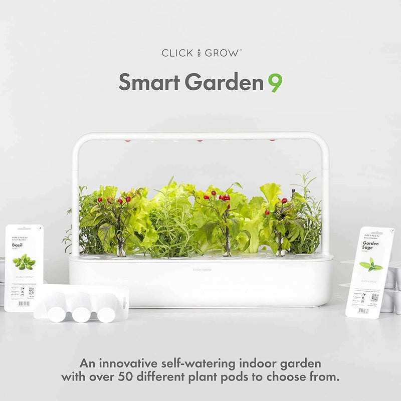 Smart Garden 9 PRO - White (App-controlled) Smart Garden Smart Garden 9 PRO - White (App-controlled) Smart Garden 9 PRO - White (App-controlled) Click & Grow